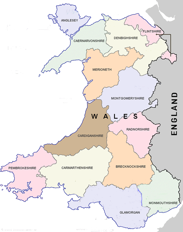 Wales Old Counties